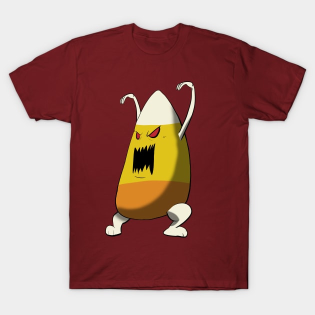 Candy Corn Monster T-Shirt by Fool King Media